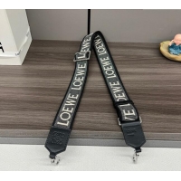 Promotional Loewe Anagram strap in jacquard and calfskin 651935 Black/Silver 2023