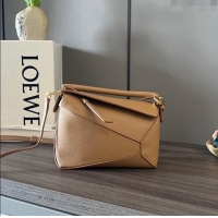Super Quality Loewe Mini Puzzle Edge bag in Grained Calfskin 062312 Brown 2023