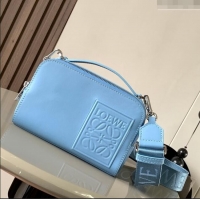 Top Quality Loewe Mini Camera Crossbody bag in Classic calfskin 062399 Light Blue 2023