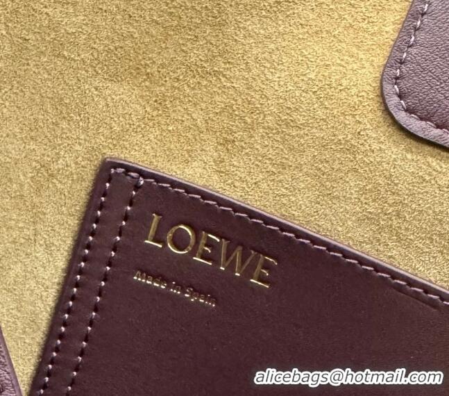 Reasonable Price Loewe Medium Pebble Bucket bag in mellow calfskin 062341 Dark Burgundy 2024