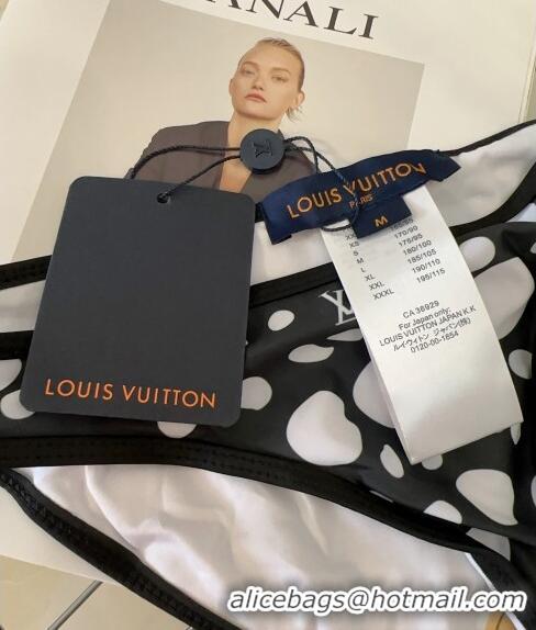Luxury Discount Louis Vuitton Swimwear 0307 Black/White 2024