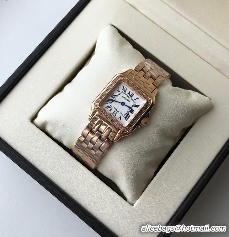 Luxurious Grade Cartier 18K PanthEre de Dial 27mm WJPN0009 Rose Gold