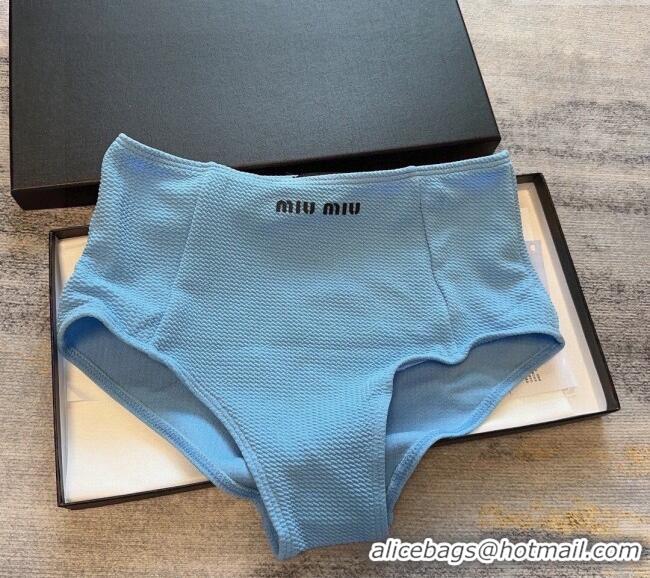 ​Top Quality Miu Miu Bow Swimwear 0307 Blue 2024