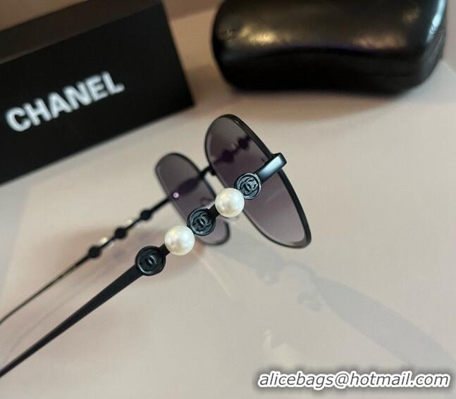 Low Cost Chanel Sunglasses with Pearls CH041007 Grey 2024