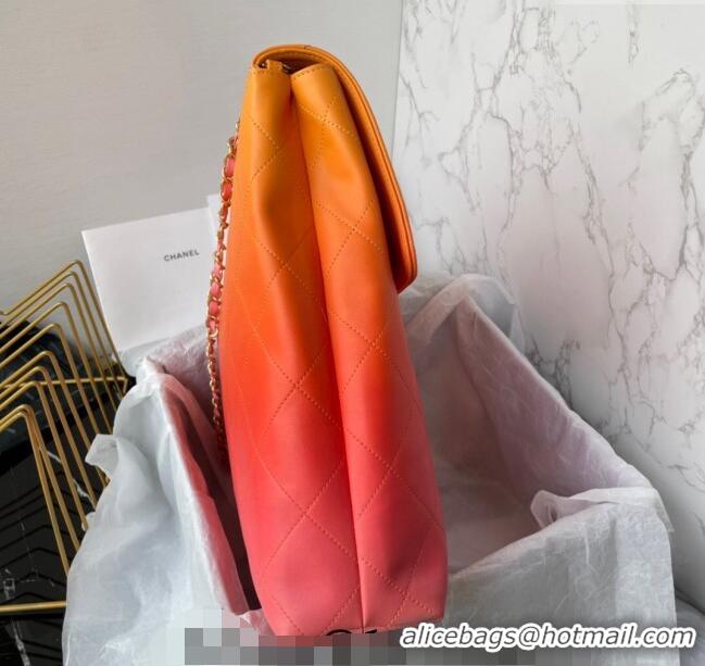 Traditional Specials Chanel Gradient Calfskin Large Hobo Bag AS4632 Pink/Orange/Yellow 2024