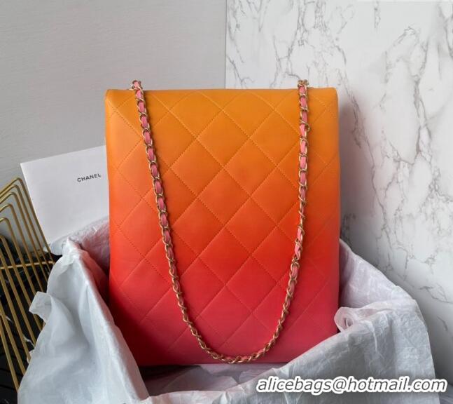Traditional Specials Chanel Gradient Calfskin Large Hobo Bag AS4632 Pink/Orange/Yellow 2024