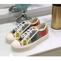 Purchase Dior Walk'n'Dior Sneakers in Embroidered Cotton Rainbow 226052