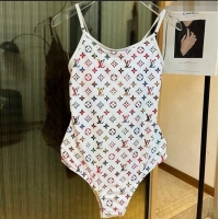 ​Shop Discount Louis Vuitton One Piece Swimwear 030602 White/Multicolor 2024