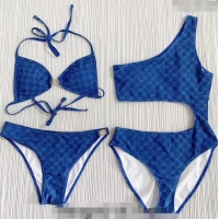 Top Quality Gucci GG Swimwear 030602 Denim Blue 2024