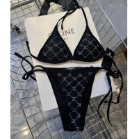 Inexpensive Chanel Quilted Swimwear with Crystals 0306 Black 2024