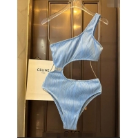 Reasonable Price Miu Miu Striped Swimwear M0308 Blue 2024