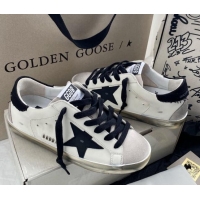 Good Quality Golden Goose GGDB Super-Star Sneakers in Calfskin and Suede White/Black 328142