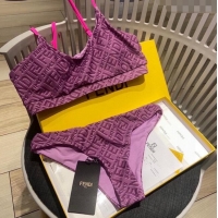 ​Buy Inexpensive Fendi FF Two Pieces Swimwear F32619 Purple 2024