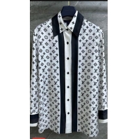 Top Quality Louis Vuitton 3D Monogram Stripe Accent Pajama Shirt LV8123