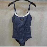 Best Price Prada Swimwear with Lace PA1140 Denim Blue 2024