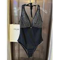 ​New Design Chanel Swimwear with Sequins 0401 Black 2024