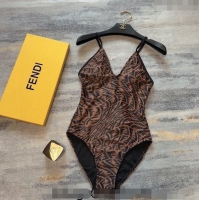 ​Top Quality Fendi FF Swimwear FE040101 Brown/Black 2024