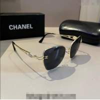 Buy Inexpensive Chanel Sunglasses 041001 Black 2024
