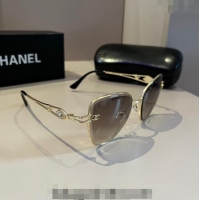Famous Brand Chanel Sunglasses 041001 Brown 2024