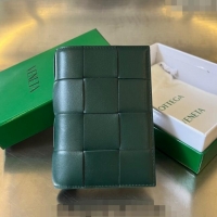 Promotional Bottega Veneta Cassette Passport Case 777046 Emerald Green 2024