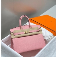 Top Quality Hermes Birkin 30cm Bag in Togo Leather 1228 Cream Pink