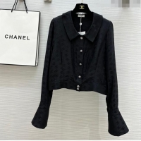 Unique Style Chanel Silk Shirt CH043035 Black 2024