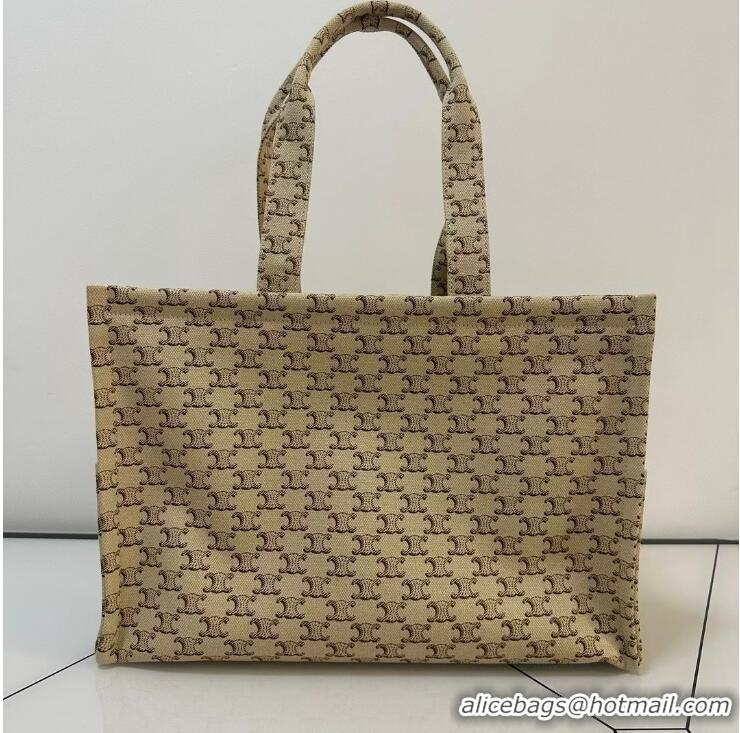 Famous Brand Celine Large Cabas Thais Tote Bag in Canvas Textile C99161 2024