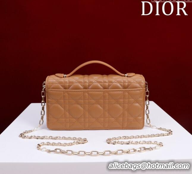 Promotional Dior My Dior Mini Bag in Cannage Lambskin 0980 Brown 2024