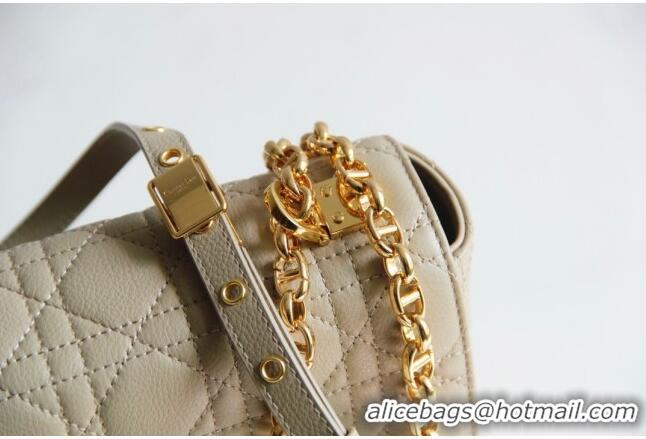 Best Price Dior Large Caro Chain Bag in Soft Cannage Calfskin CD2203 Beige 2024