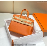 New Design Hermes Birkin 30cm Bag in Togo Leather 1227 Orange 2023