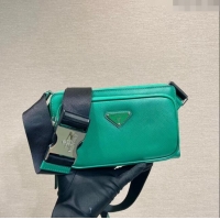Top Quality Prada Saffiano Leather Belt bag 2VH156 Green 2023