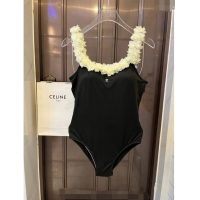 ​New Design Chanel Swimwear with Bloom Strap 0509 White/Black 2024