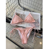 Buy Fashionable Chanel Swimwear with Pearls 050989 Pink 2024