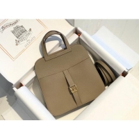 Buy Discount Hermes Halzan Mini 22cm Bag in Togo Calfskin Leather HH2936 Dove Grey/Gold