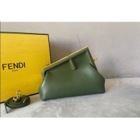 Famous Brand Fendi First Small Leather Bag F0523 Green 2024