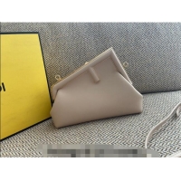 Top Quality Fendi First Small Leather Bag F0523 Light Grey 2024