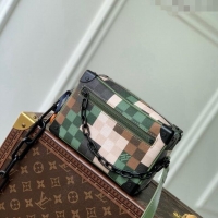 Discount Louis Vuitton Men's Mini Soft Trunk Mini Bag in Green Damoflage Canvas M24581 2024