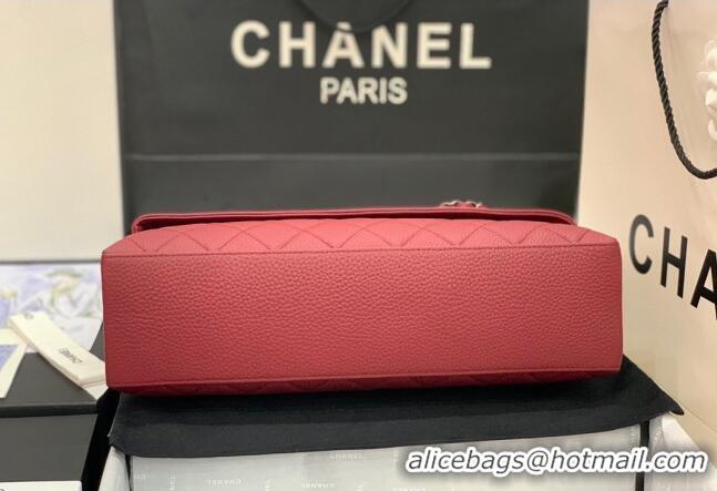 Fashion Discount Chanel Grained Calfskin Flap Bag A8095 Red