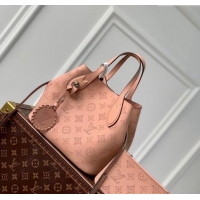 New Design Louis Vuitton Blossom PM Tote Bag in Mahina Perforated Calfskin M23196 Pink 2024