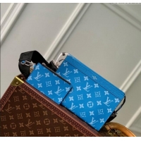 Luxury Classic Louis Vuitton Gaston Wearable Wallet Mini bag M83099 Blue 2024