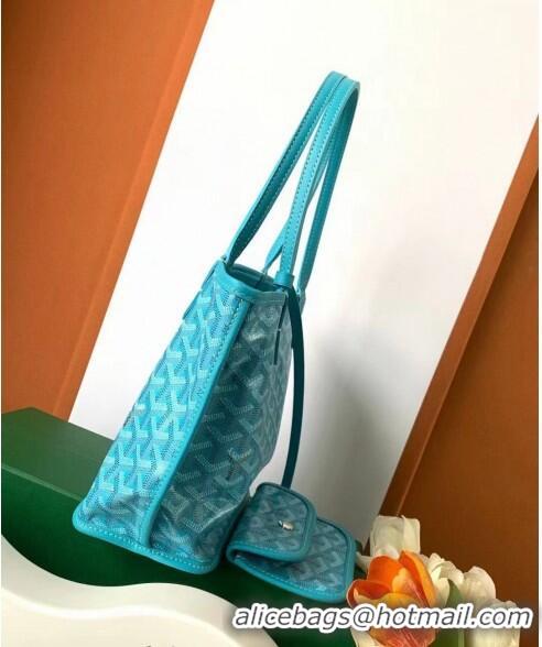 Pretty Style Goyard Anjou Mini Tote Bag 8003 Turquoise Blue 2024