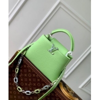 Trendy Design Louis Vuitton Capucines BB Bag in Taurillon Leather M25211 Spring Green 2024