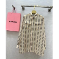 Reasonable Price Miu Miu Sun Protective Shirt M7910 Beige 2024