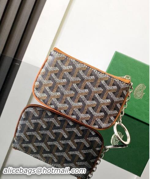 Shop Best Goyard Senat Nano Key Pouch 3317 Brown 2024