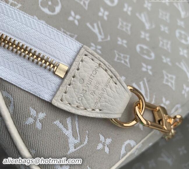 Buy Cheap Louis Vuitton Monogram Denim Bucket bag 0518 Grey 2023