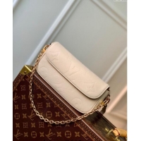 Promotional Louis Vuitton Monogram Empreinte Wallet on Chain Ivy M82210 Cream White 2023