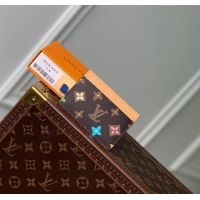 Top Grade Louis Vuitton Card Holder in Monogram Craggy Canvas M83348 Chocolate Brown 2024