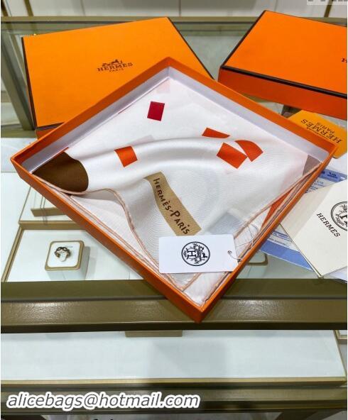 Discount Hermes Just Married Silk Sqaure Scarf 90x90cm 0130 White 2024