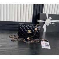 Top Quality Chanel Lambskin Clutch with Chain AP4300 Black 2024