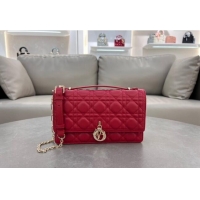 New Fashion Dior My Dior Top Handle Bag in Cannage Lambskin 0997 Red 2024